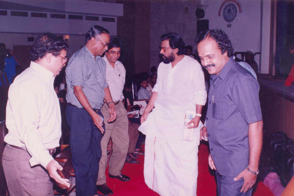 Dr.K.J.Yesudas being welcomed
