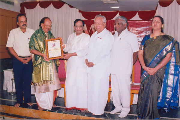 Mudhra Award of Excellence presented to TVG