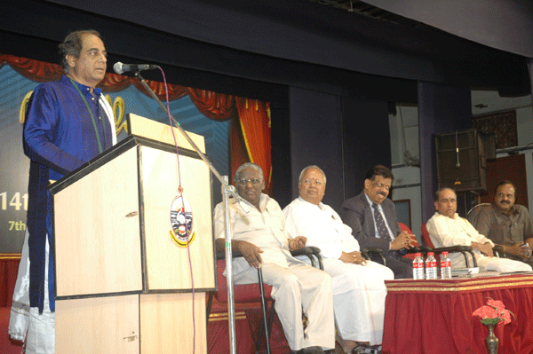 T.N.Seshagopalan’s reply after receiving Mudhra Award of Excellence