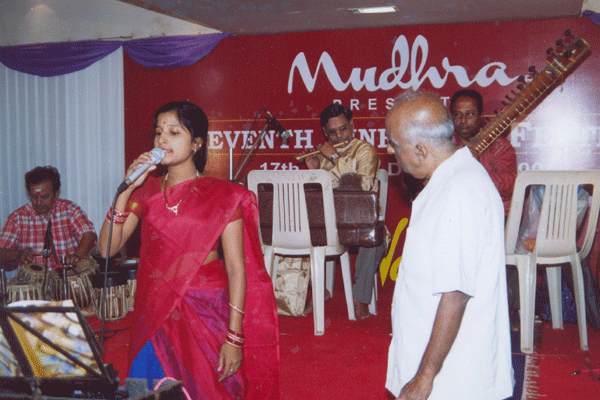 L.Krishnan Conducting the concert