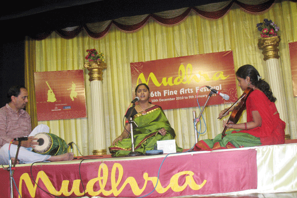 Talent promotion concert: Theme : Kanjeepuram shetra kritis Krithika Arvind –Lavanya Raman –M.S.Varadan