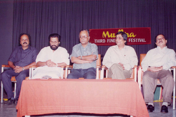 Mudhra Bhaskar,Dr.KJY, B.R.Kumar, Parasuram(MD,MK India) & Krishnaram(Ex-President, Mudhra)