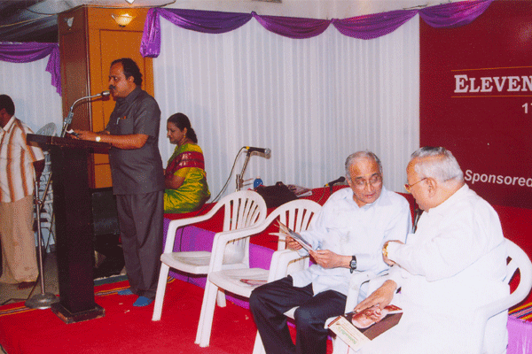 Mudhra Bhaskar welcomed the gathering
