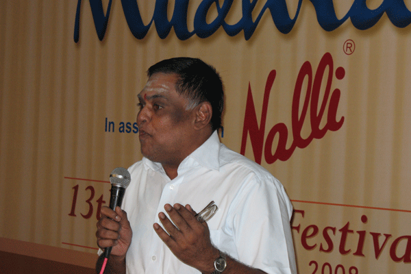Balu of T.S.Mahalingam who sponsored the prizes