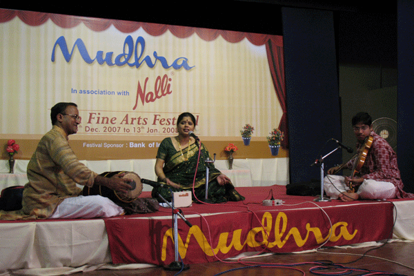 Talent Promotion Concert -Compositions of Thiagaraja by O.S.SUDHA − M.Rajeev − Thillaisthanam Suriyanarayanan