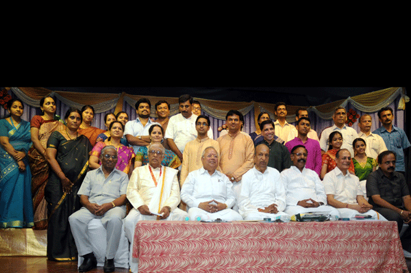 P.S.Narayanaswami with his disciples during the inaugural function