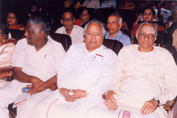 R.Krishnaswamy, Dr.Nalli & Natarajan before the inauguration
