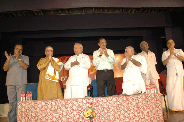 Standing ovation for Prof.Trichy Sankaran