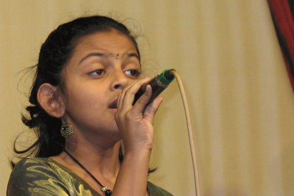 Upcoming youngster on stage