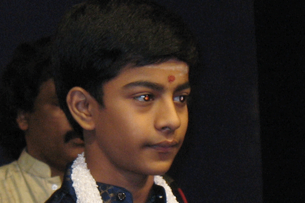 Upcoming youngster on stage