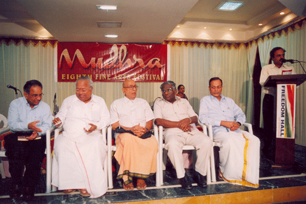 Dignitaries on the dias