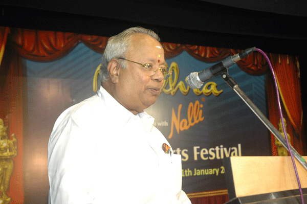Nalli delivering the presidential address