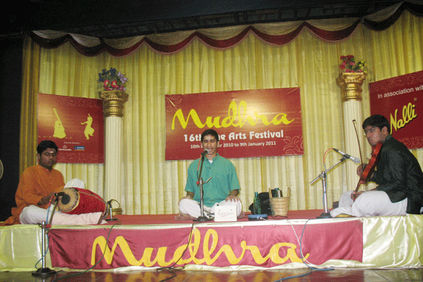 Talent promotion concert: Theme:Tamil Compositions Anirudh Venkatesh - M.Rajiv-Tirucheri Kaushik Rajagopal