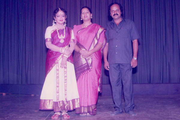 Bhaskar & Radha with Padma