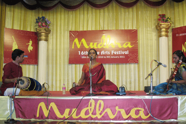 Talent promotion concert: Theme:Compositions of Vasudevachar Arundathi Krishnan - R.S.Srividhya- J.Arvind-Mridangam