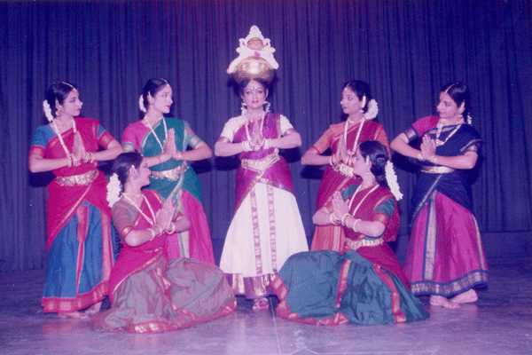 Dr.Padma Subramaniam with her disciples