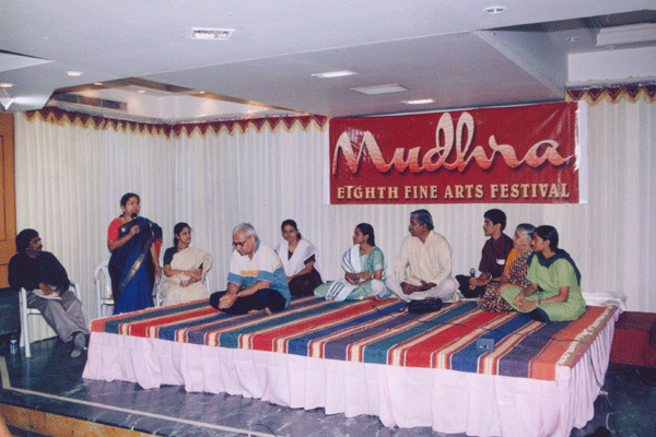 Mudhra's "Quiz Time" on Music, Dance, Drama and Cinema - a mega event where eminent artists, students and audience participate.