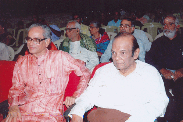 Jairam Vani’s Husband watching the award function