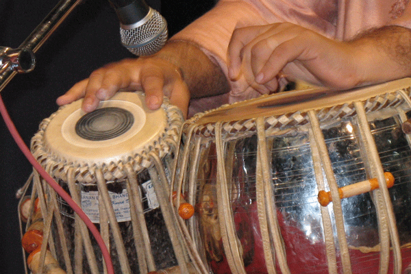 A close up on table playing