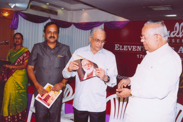 N.R.Chandran releases the special issue of Samudhra Magazine