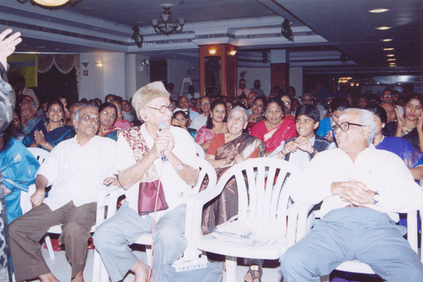 Cine Play back singer Dr. P.B.Sreenivos and Director Balachander among audience