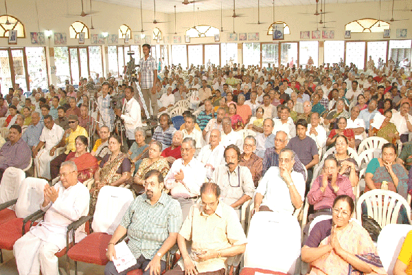 Hall packed audience