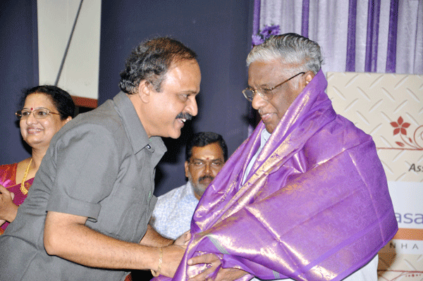 Chief Guest A.Natarajan being honoured
