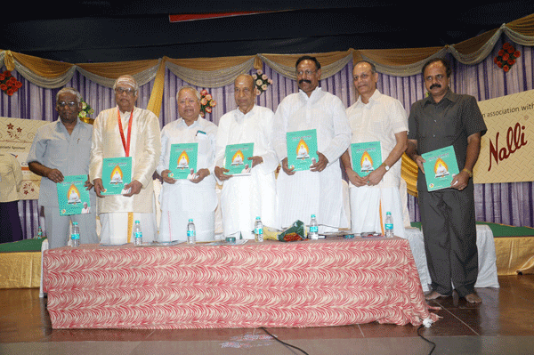 A book and CD on Arutpa Amudham tuned and notated by P.S.Narayanaswamy being released on the occasion