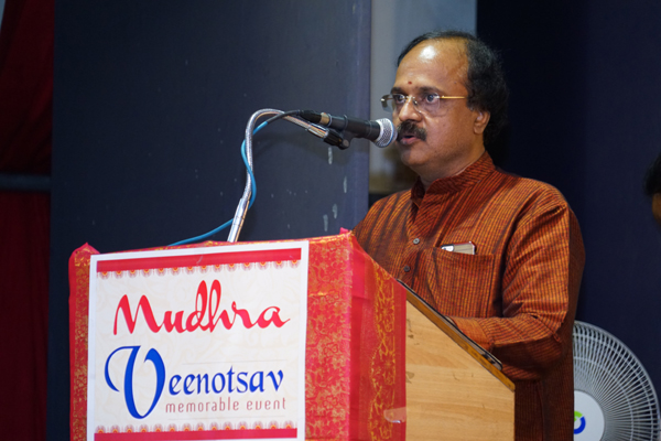 Welcome address by Mudhra Bhaskar